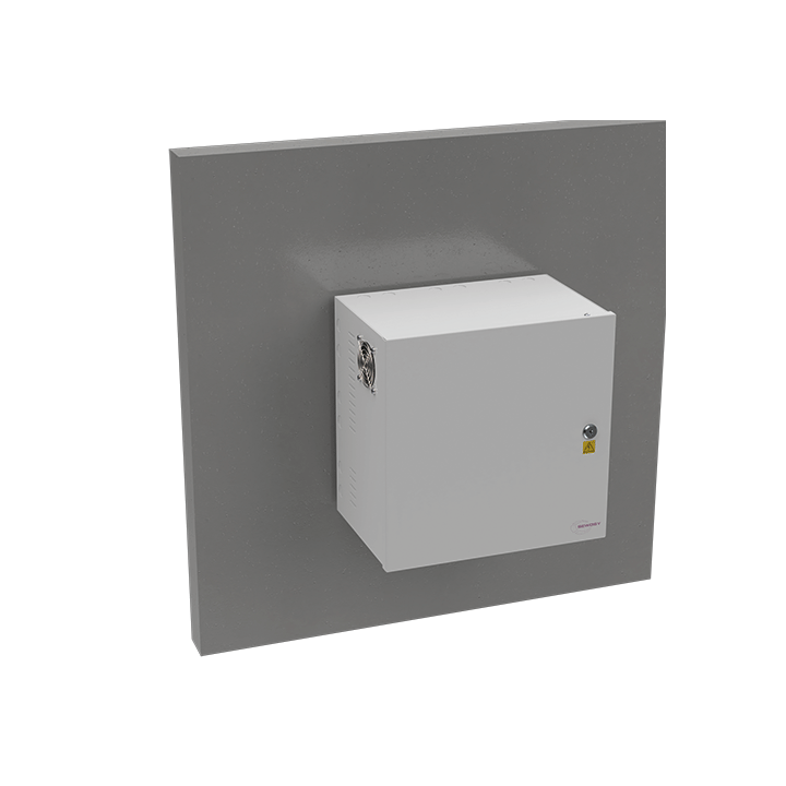 Coffret Modulaire Blanc 355X355X237Mm Avec Rail Din + Grille Perforée