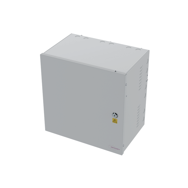 Coffret Modulaire Blanc 355X355X237Mm Avec Rail Din + Grille Perforée