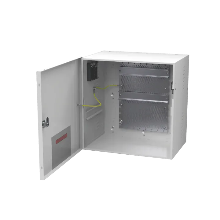 Coffret Modulaire Blanc 355X355X237Mm Avec Rail Din + Grille Perforée