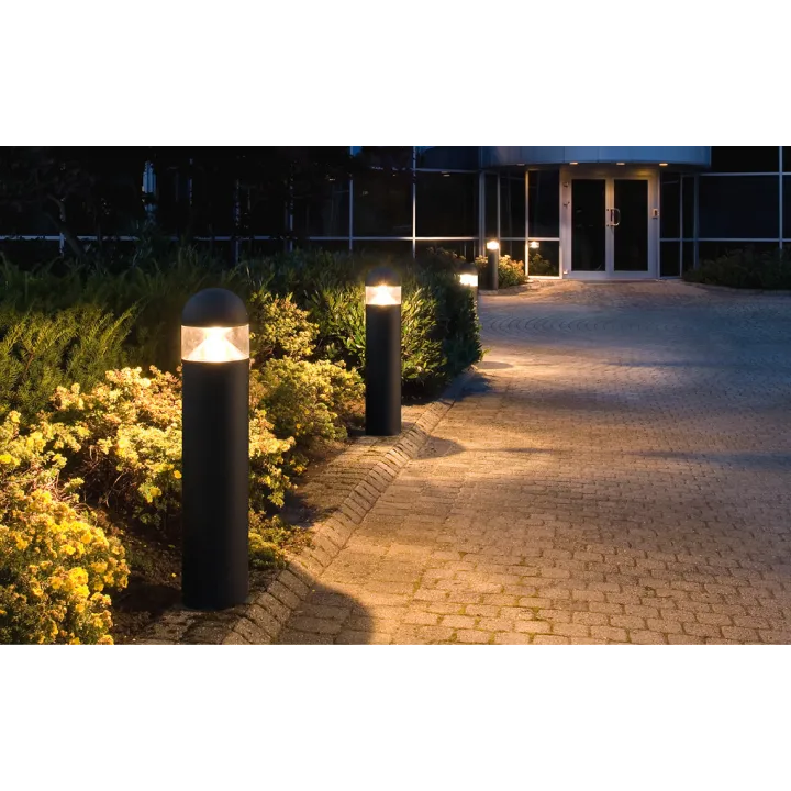 Kjevik Borne Extérieure Robuste Noir 2060Lm 3000K Ra-80 Non Dimmable