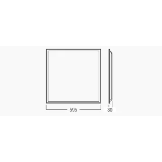 Dalle Backlit 600X600 36W Ugr19, 4000K, Sans Driver, Colisage Par 6