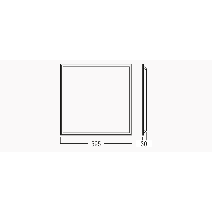 Dalle Backlit 600X600 36W Ugr19, 4000K, Sans Driver, Colisage Par 6