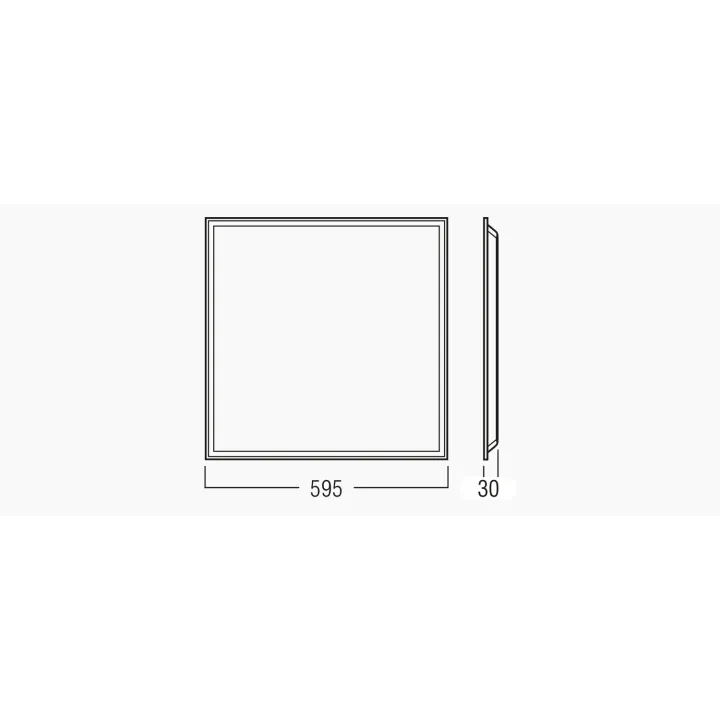 Dalle Backlit 600X600 36W Ugr19, 4000K, Sans Driver, Colisage Par 6
