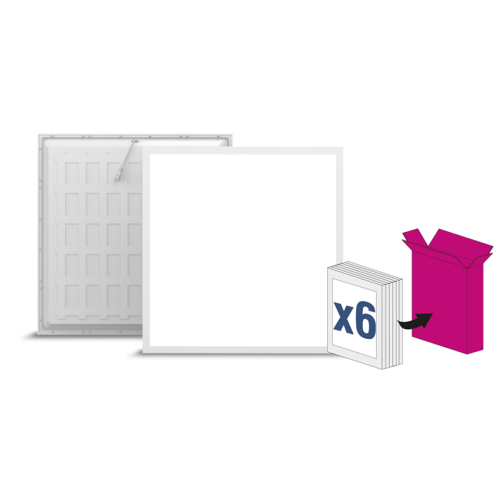 Dalle Backlit 600X600 36W Ugr19, 4000K, Sans Driver, Colisage Par 6