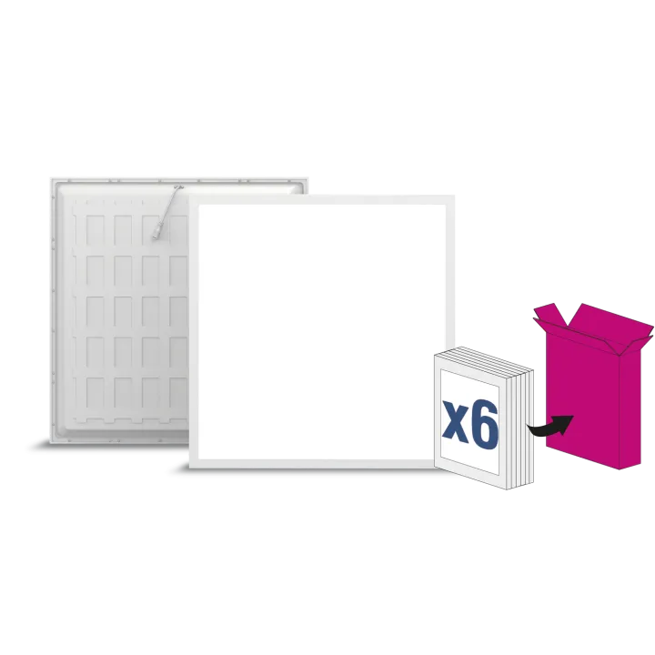 Dalle Backlit 600X600 36W Ugr19, 4000K, Sans Driver, Colisage Par 6