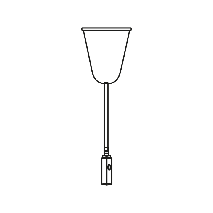 Kit Câble Suspension 1M50 Fixation Plafond Rail Tracklight, Attache B