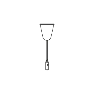 Kit Câble Suspension 1M50 Fixation Plafond Rail Tracklight, Attache B