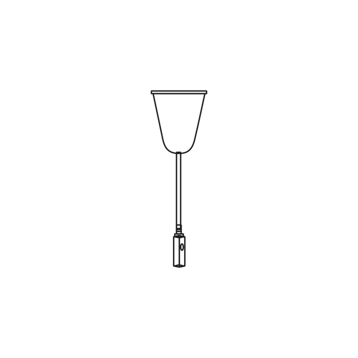 Kit Câble Suspension 1M50 Fixation Plafond Rail Tracklight, Attache B