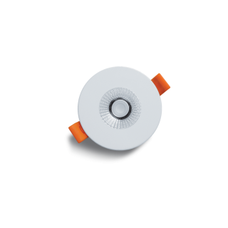 Spot ORION 7 watts, IP44, 36°, collerette blanche, blanc naturel 4000