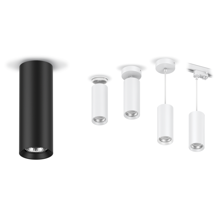 Downlight Leo 10/12/15W, Cct Changing, 60°, Finition Noir