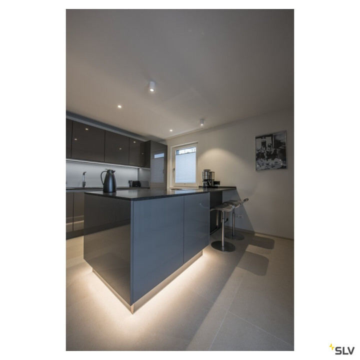 TRILEDO, plafonnier intérieur, simple, rond, blanc, LED, 8,1W, 3000K