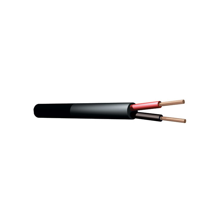 Câble Hp,2X1,5Mm2,Noir - Rx12 Câble Hp,2X1,5Mm2,Noir - Rx12