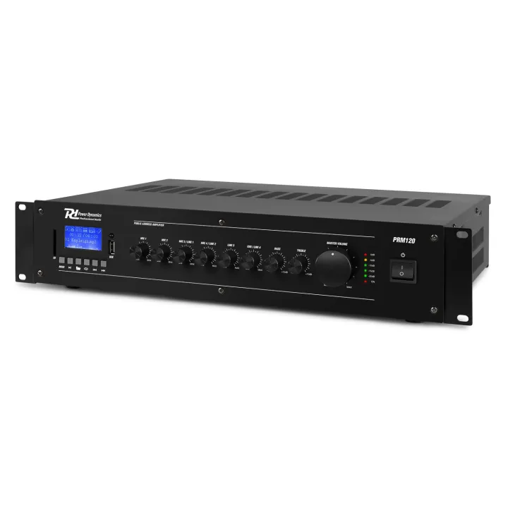Amplificateur 120 W, 100 V, 8 Ω, Mixeur, 6 Canaux, Multimédia / Bt - Prm120