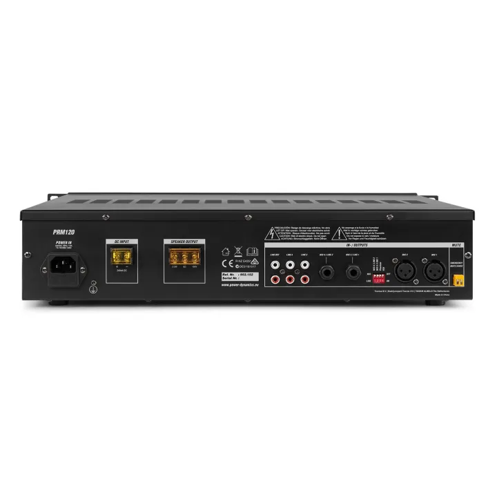 Amplificateur 120 W, 100 V, 8 Ω, Mixeur, 6 Canaux, Multimédia / Bt - Prm120