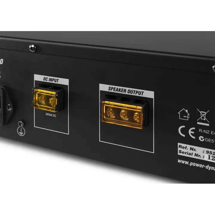 Amplificateur 120 W, 100 V, 8 Ω, Mixeur, 6 Canaux, Multimédia / Bt - Prm120