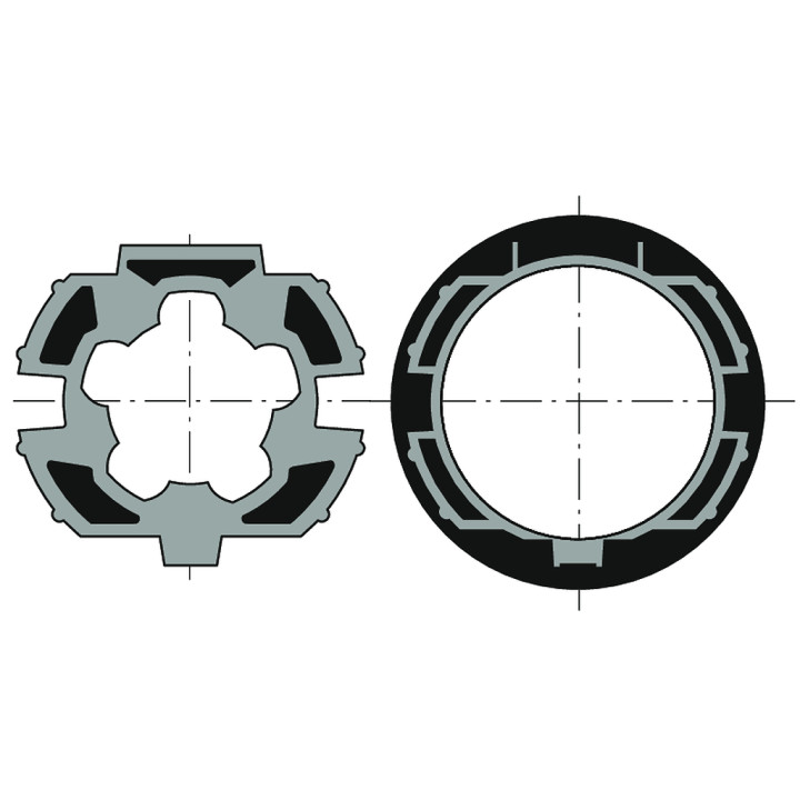Roue+Couronne D50 - Zf64 Recentre