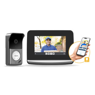 Portier Vidéo Connecté V®500 Pro Io Connect + Alimentation Par Module Rail Din