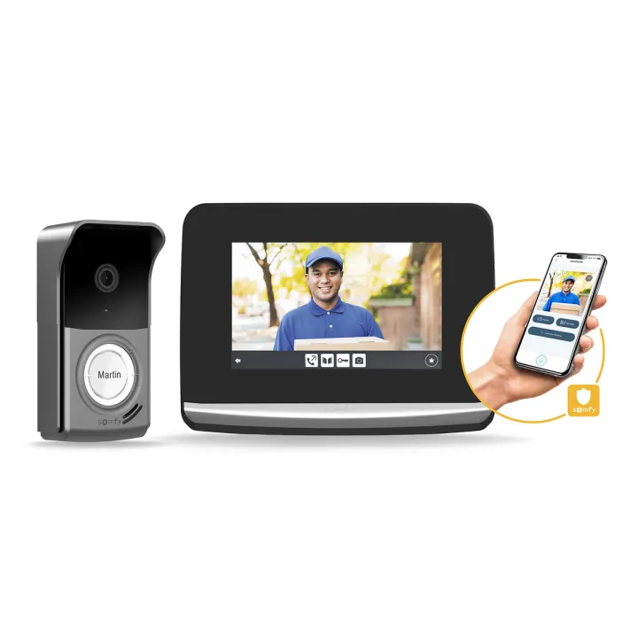 Portier Vidéo Connecté V®500 Pro Io Connect + Alimentation Par Module Rail Din