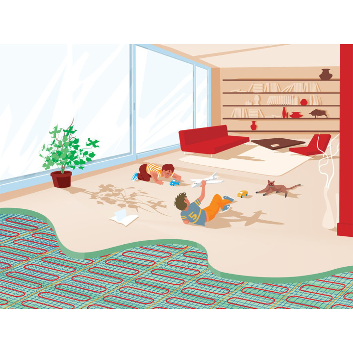 Plancher Rayonnant Électrique Ks Largeur 85 Cm Sans Thermostat 1170W