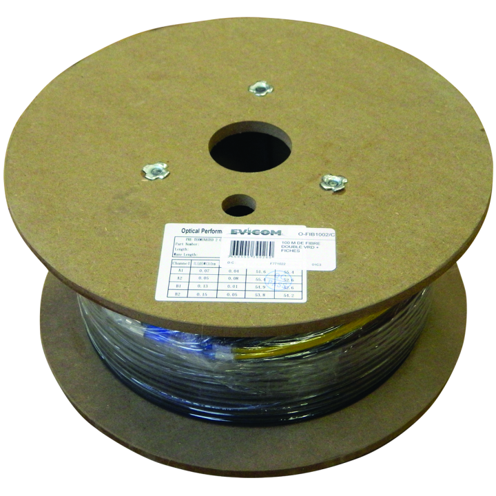 Fibre Optique Vrd Double De 100 M Conectique Fc/Pc À Fc/Pc