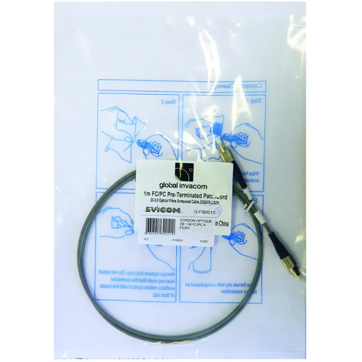 Cordon Optique De 1 M Connectique Fc/Pc À Fc/Pc