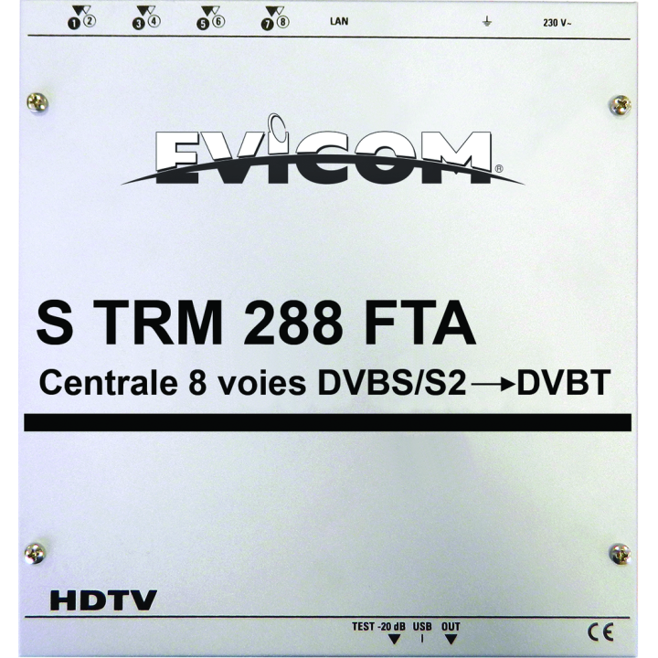 Centrale De Transmodulation 8 Voies Dvbs/S2 Vers Dvb-T
