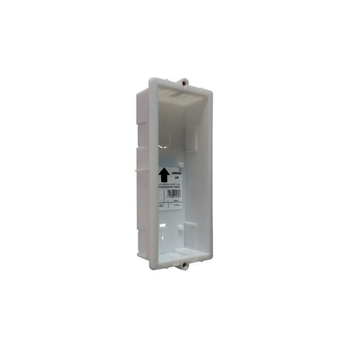 Boitier D'Encastrement Pvc 2 Modules Pour Platine Nexa Aluminium