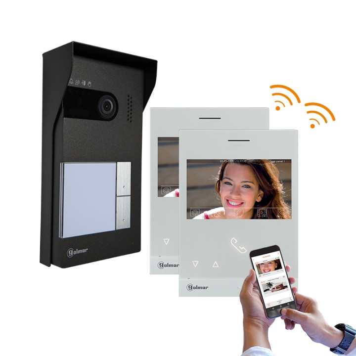 Kit vidéo SOUL LITE G2P 2 appels avec moniteurs WiFi ART4W/LITE