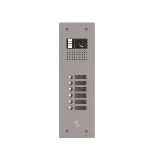 Platine Monobloc Hr Alu Audio Ou Vidéo Bus G2P 1 Rangée 6 Boutons