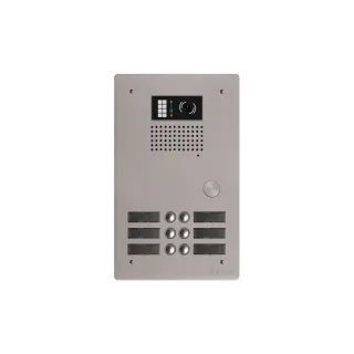 Platine Monobloc Hr Alu Audio Ou Vidéo Bus G2P 2 Rangées 6 Boutons