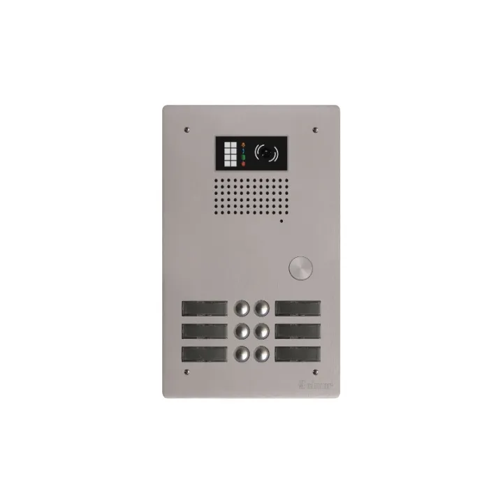 Platine Monobloc Hr Alu Audio Ou Vidéo Bus G2P 2 Rangées 6 Boutons