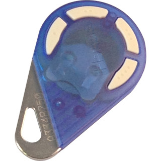 Télécommande Radio Hf 868 Mhz 4 Canaux + Badge Proximité 13.56 Mhz Hexact Bleue