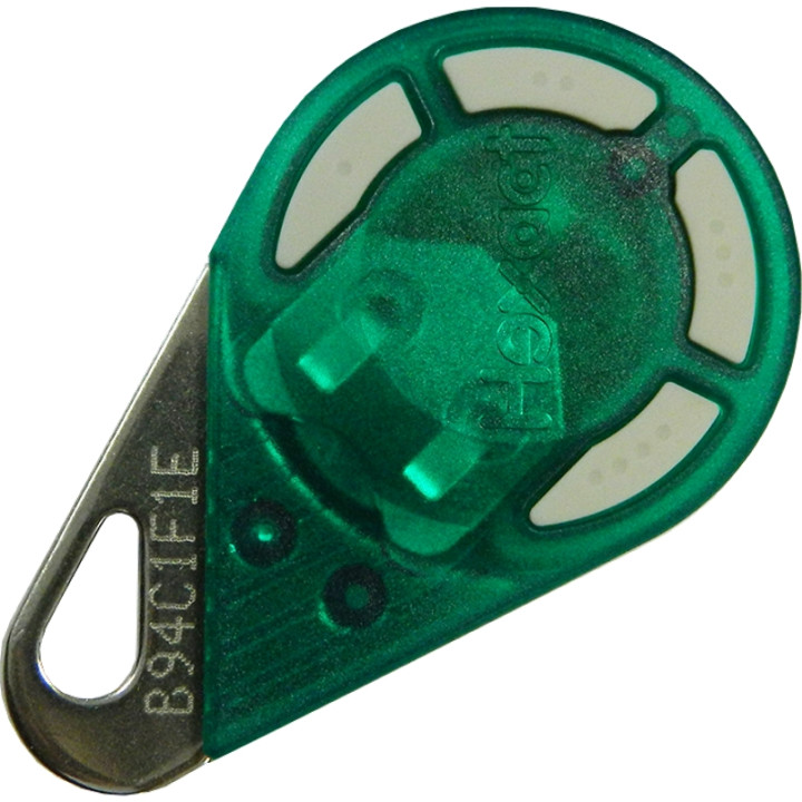Télécommande Radio Hf 868 Mhz 4 Canaux + Badge Proximité 13.56 Mhz Hexact Verte