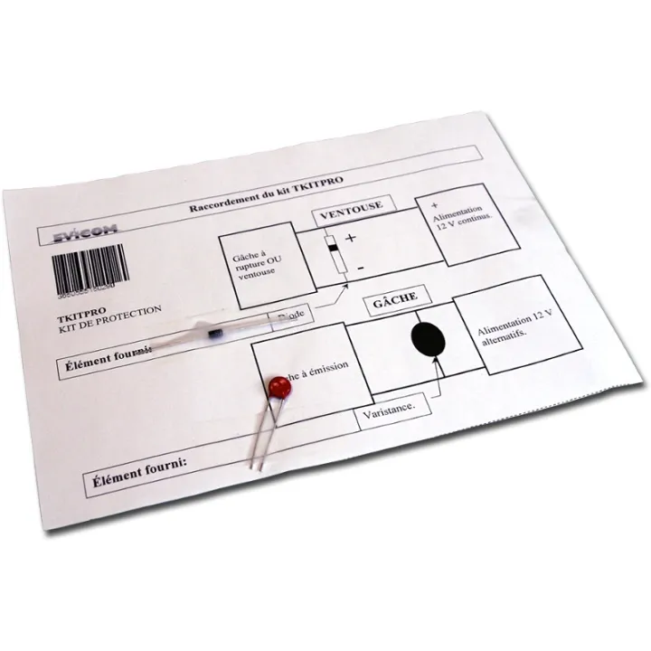 Kit De Protection (Varistance/Diode) Pour Ventouse Et Gâche