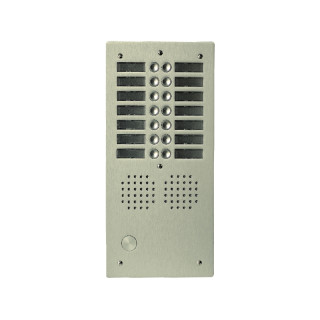 Platine Monobloc Hr Alu Audio Analogique (1+N) 2 Rangées 14 Boutons Champagne