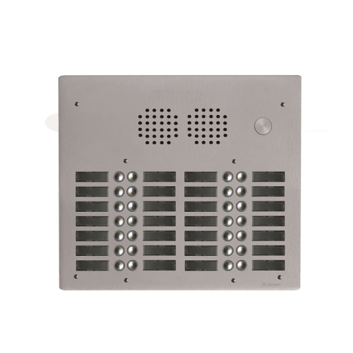 Platine monobloc HR alu audio analogique (1+N) 4 rangées 28 boutons