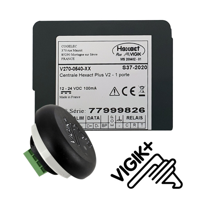 Centrale de contrôle d'accès HEXACT VIGIK+®/résidents 1 porte gérée HEXACTWEB