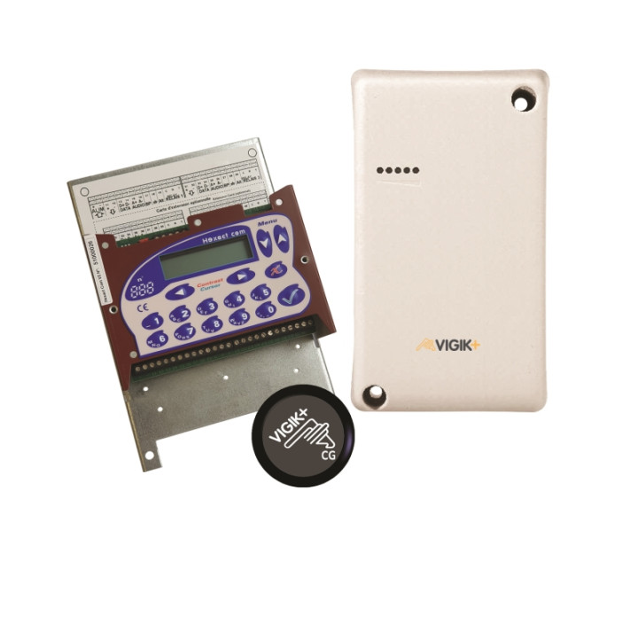 Pack cent. cont. d'accès HEXACT VIGIK+®/résidents 2 portes temps réel HEXACTWEB