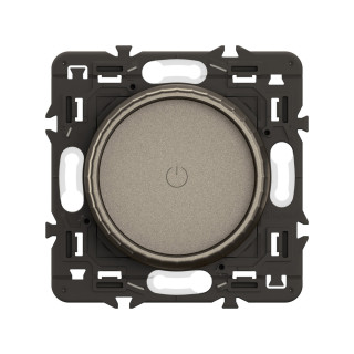 Variateur Avec Bague Rotative 200W Led Céliane - Enjoliveur Titanium Et Support