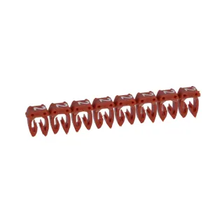 Repère Cab 3 Pour Filerie 0,5Mm² À 1,5Mm² Et Blocs De Jonction Chiffre 2 Rouge