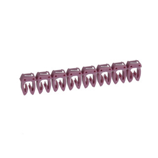 Repère CAB 3 pour filerie 0,5mm² à 1,5mm² et blocs de jonction chiffre 7 violet