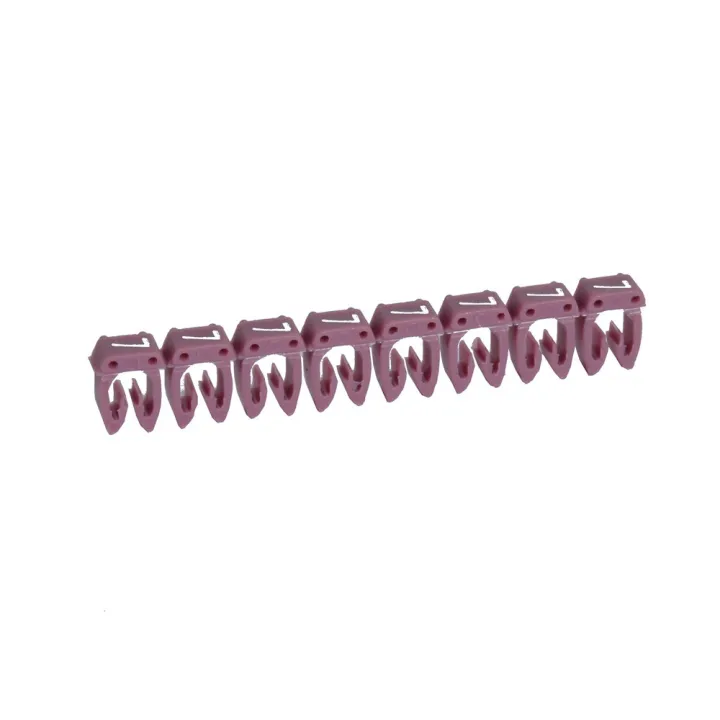 Repère Cab 3 Pour Filerie 0,5Mm² À 1,5Mm² Et Blocs De Jonction Chiffre 7 Violet