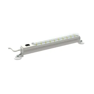 Panneau 1U Métal 19Pouces Équipé D'Un Kit D'Éclairage Et Inter Avec Tube Led 8W