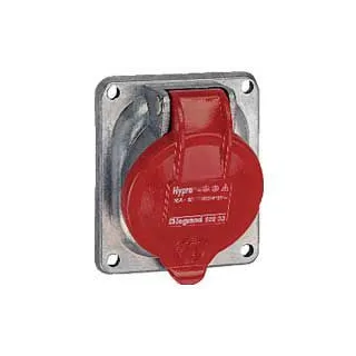 Prise Fixe Hypra Ip44 63A - 380V~ À 415V~ - 3P+T - Métal