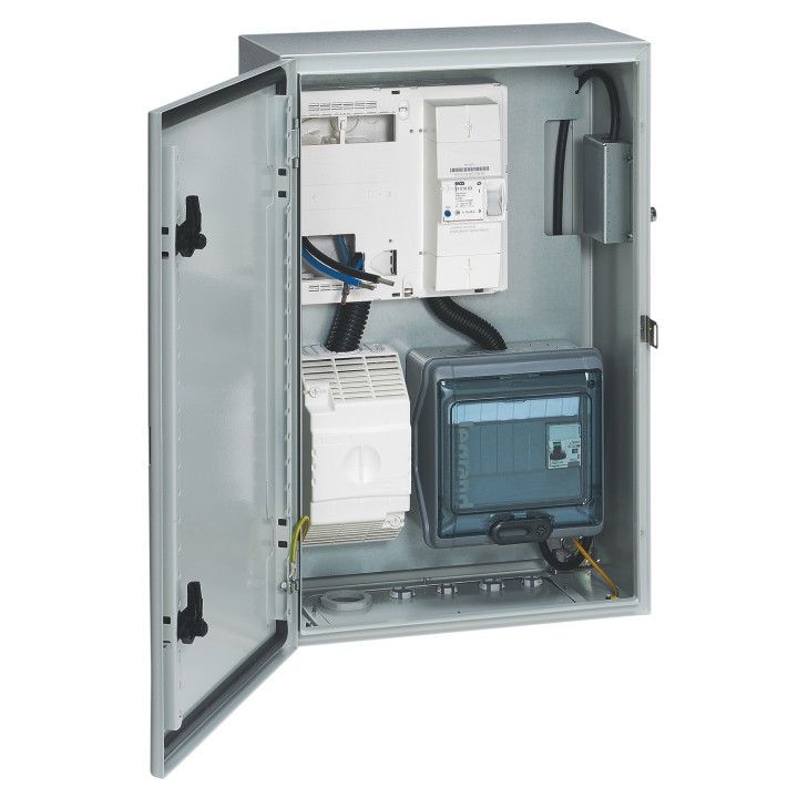 Coffret Comptage Green'Up Avec Prise Mode 2 + Disjoncteur De Branchement