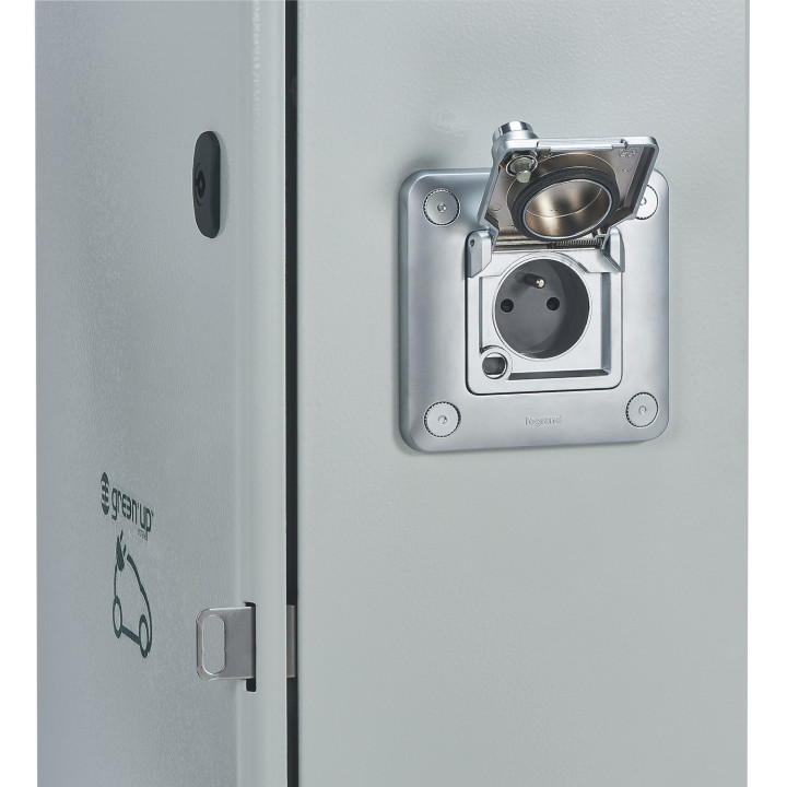 Coffret Comptage Green'Up Avec Prise Mode 2 + Disjoncteur De Branchement