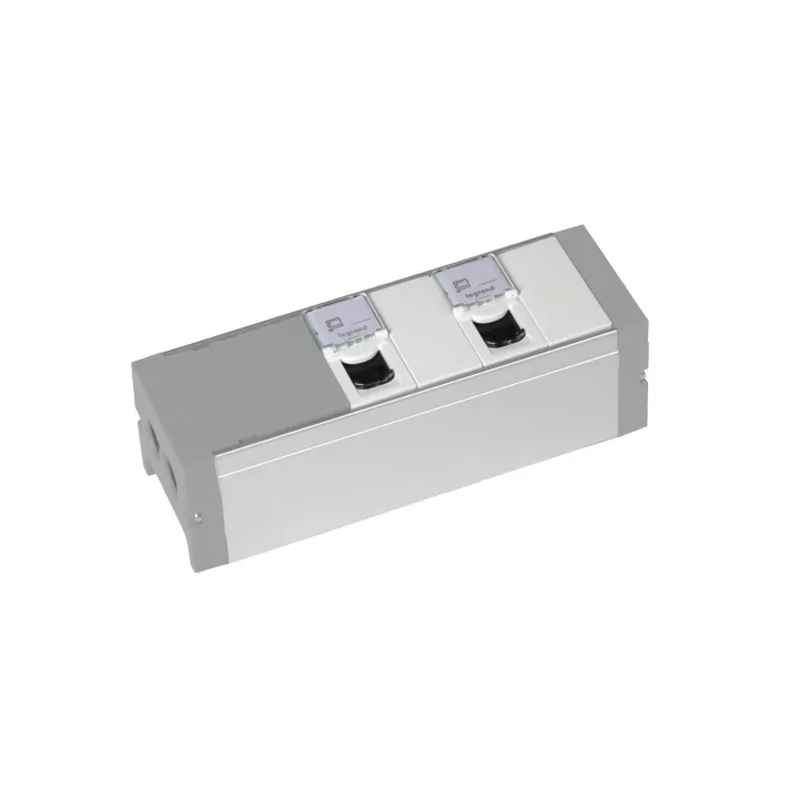 Bloc Nourrice Équipé De 2 Prises Rj45 Catégorie 6 Ftp + 2 Obturateurs À Câbler