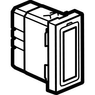 Voyant Antimicrobien Simple 230V 1W Mosaic 1 Module Avec 4 Étiquettes De Couleur