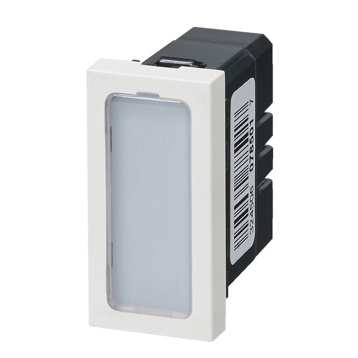 Voyant Antimicrobien Simple 230V 1W Mosaic 1 Module Avec 4 Étiquettes De Couleur