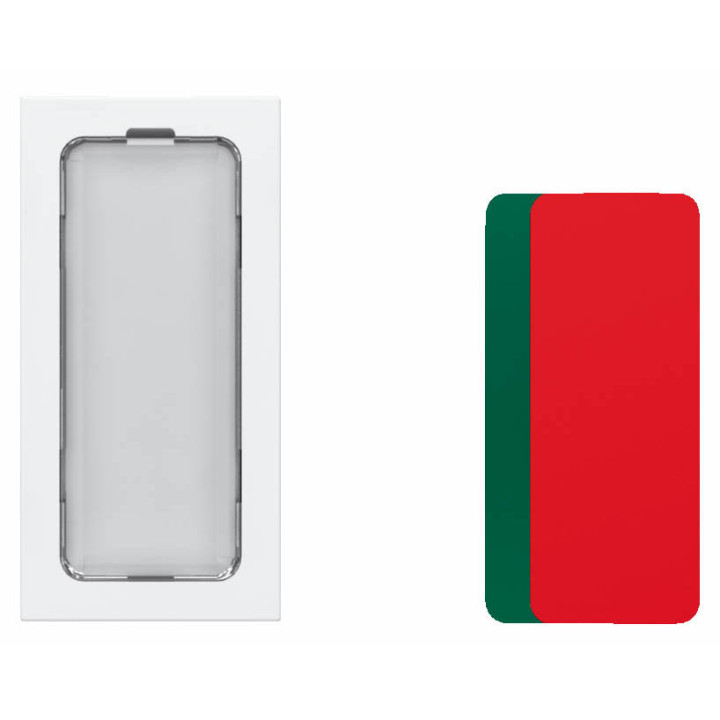 Voyant Antimicrobien Simple 230V 1W Mosaic 1 Module Avec 4 Étiquettes De Couleur